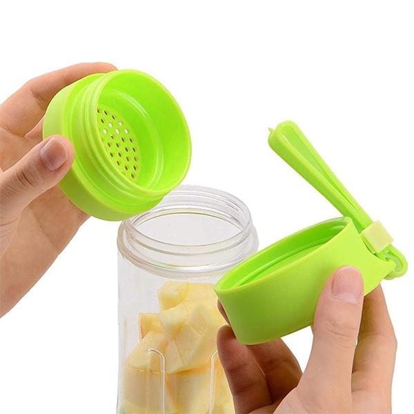 Portable USB Electric Juicer Cup (380ml) - Rechargeable Blender & Protein Shaker with 6 Blades