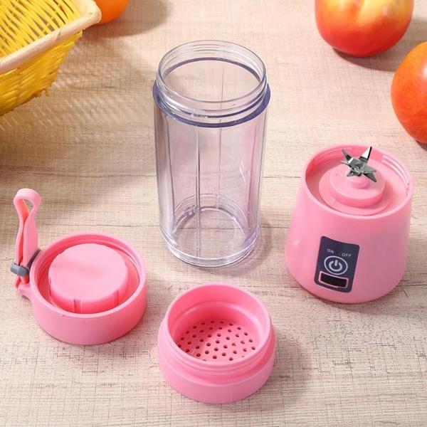 Portable USB Electric Juicer Cup (380ml) - Rechargeable Blender & Protein Shaker with 6 Blades
