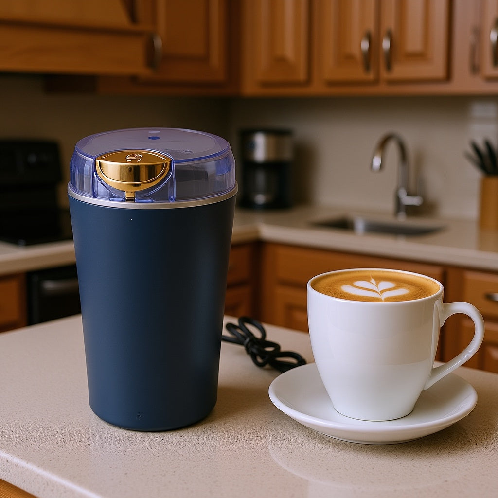 Powerful Mini Mixer, Blender & Electric Coffee Grinder - Portable for Home & Office