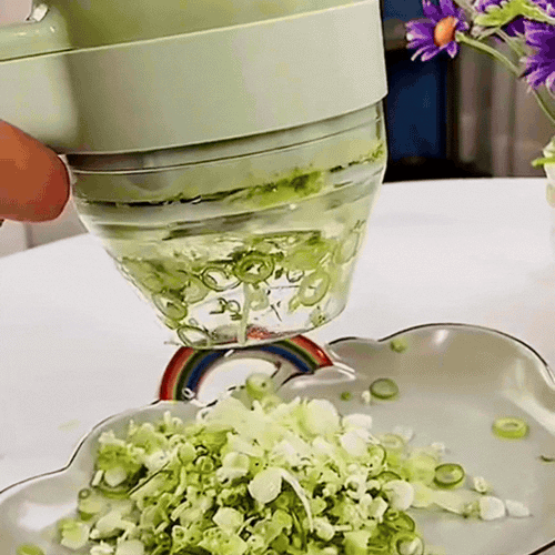 4-in-1 Smart Electric Vegetable Cutter & Chopper